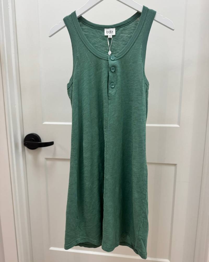 bobi ruched tank dress Bobi Ruched Tank Dress