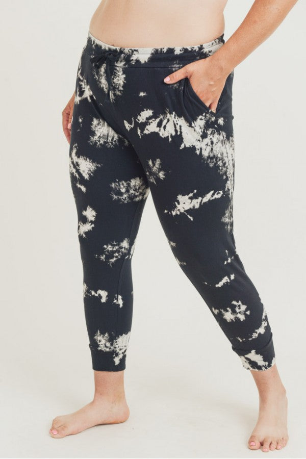 Acid Wash Capri Joggers